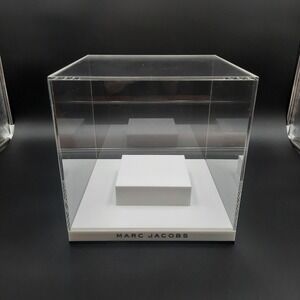 Marc Jacobs Acrylic Display‎ Case White Riser Stand Countertop Retail Fixture